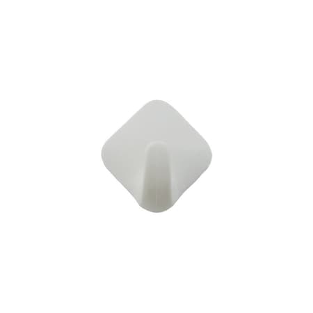 Idesign Hook 1-9/16in L White Plastic Small stick on! Diamond White 16001