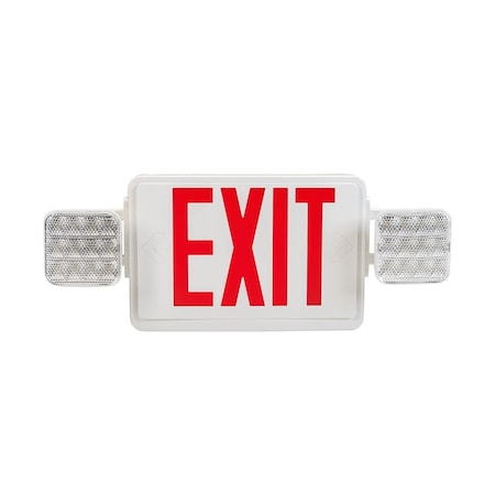 Keystone Exit Combo | Thermo Plastic | Style 1 | White Color | Single or Double Facing | Red or Green Switcha KT-EC-TP1-WH3RGW-SD