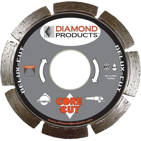 Diamond Products DIAMOND PRODUCTS 22785 Circular Saw Blade, 7 in Dia, 7/8 in Arbor, Diamond 22785
