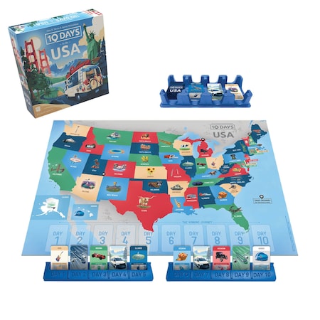 Usaopoly Ten Days In The USA Board Game PA055-846
