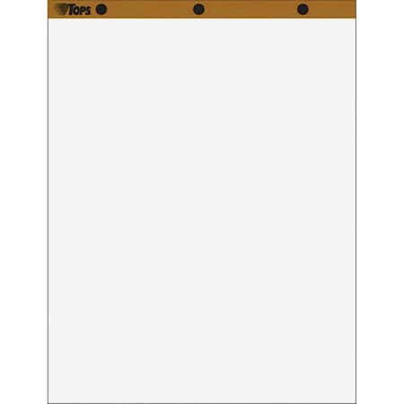Tops Easel Pad- 3-hole punched- 15 lb- plain white- UPC on each- 50 SH per PD 7901