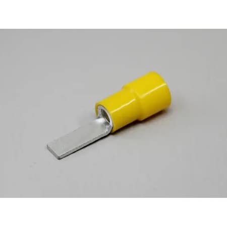 Nichifu Eco-Friendly Polycarbonate Insulated Blade Terminals, AWG 12-10 TMEX BT-5.5-13-YEL