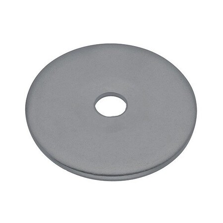 Zoro Select Flat Washer, For Screw Size 3/8 in , PVC Not Applicable Finish, 10 PK WAS38EW2.0PVC