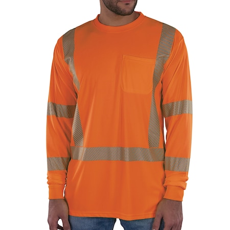 Ergodyne M Orange Class 3 Hi-Vis Long Sleeve Shirt 8370