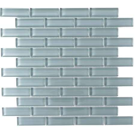 Apollo Tile Stone Blue 11.9 in x 11.9 in Glass Glossy Floor and Wall Mosaic Tile 4.92 sqft/case, 5PK APLBR88095A