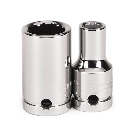Williams 1/4" Drive, 1/2" SAE Socket, 12 Points, Standard , 1/2, 1/4" Dr. JHW30216-TH