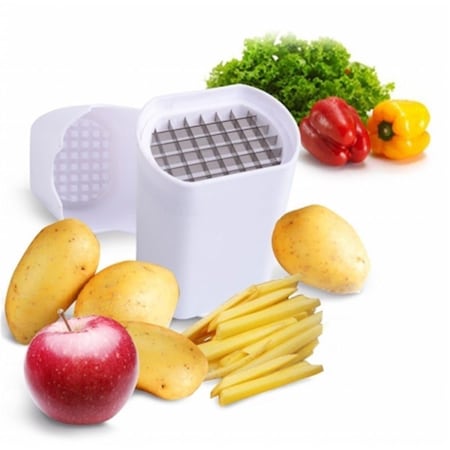 Eat-In Tools French Fry Cutter Vegetable Fruit Slicer Potato, White EA2629088