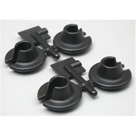Rpm Products RPM  Lower Spring Cups for Traxxas and Losi Shocks - Black RPM73152