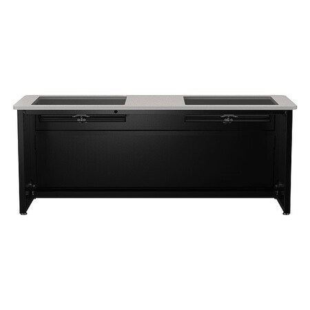Versadesk Computer Desk, 24 in D X 31 in H, 72 in W X DV7224-BG