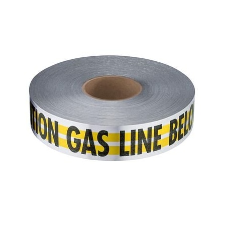 Empire Level CAUTION GAS LINE BURIED BELOW -Premium Detectable Yellow Utility Tape 3in x 1000ft 31-141