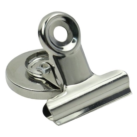 Vulcan Magnetic Clip, 1-3/16 in W x 1-3/8 in H in Dia, 1.5 in L, 1.188 in W, Silver HBJ-002