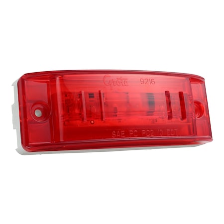 Grote Clearance/Marker Lamp, Optic Lens, LED, Red 47162