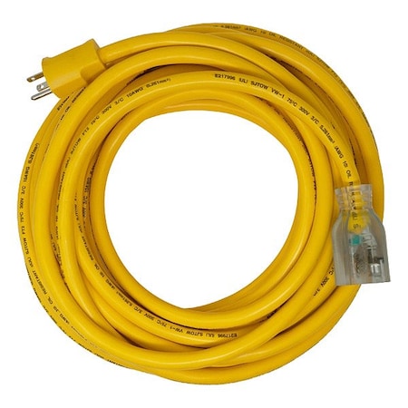 Southwire ExtensionCord, 50ft, Yellow, 10AWG, Round 26188802