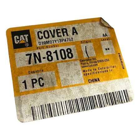 Caterpillar COVER A, CATERPILLAR OEM 7N8108 7N8108