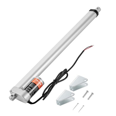 Vevor Linear Actuator 12V 18 Inch High Load 330lbs/1500N 0.19 in/s IP54 Protection OK648-1500N