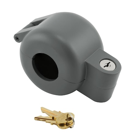Prime-Line Door Knob Lock-Out Painted Diecast Indoor and Outdoor Painted Silver S 4180