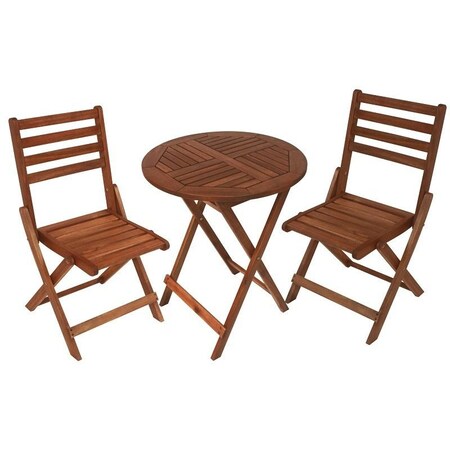 Leigh Country BISTRO SET ROUND FOLDING HDWD TX 36210