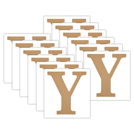 Plaid MDF Letter, Y, 5 Inch, 12PK 63578