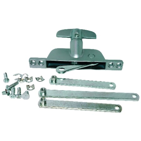 Barton Kramer Silver Aluminum Left/Right Jalousie Window Operator Kit For Jalousie 211C