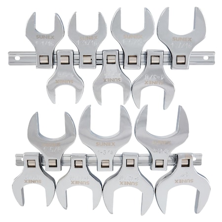 Sunex 14 Pc 1/2" Dr. Jumbo SAE Crowfoot Wrench Set 9721A