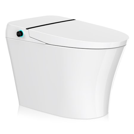 Anzzi Juno 26 in. Smart Toilet and Bidet Set in White with Heated Seat, Front & Rear Wash, Foot Sensor TL-ST823WH