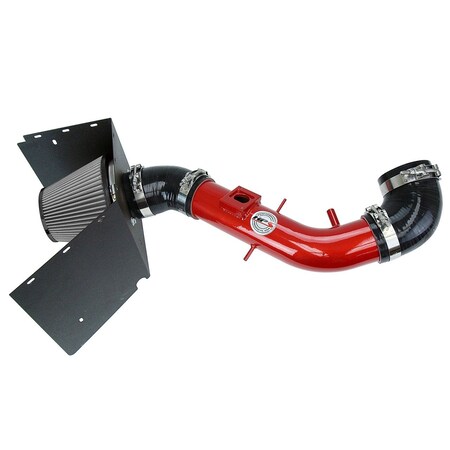 Hps Performance Air Intake Kit with Heat Shield, Red,  827-618R