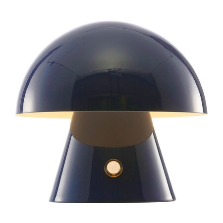 Jonathan Y Porcini 7" Contemporary Bohemian Rechargeable/Cordless Iron Integrated Portable LED Mushroom Table L JYL7116E
