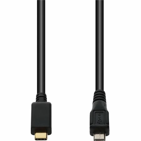 Add-On Addon 1.0M (3.3Ft) Usb 3.1 Type (C) Male To Usb 2.0 Micro Male Black USBC2MUSB21MB