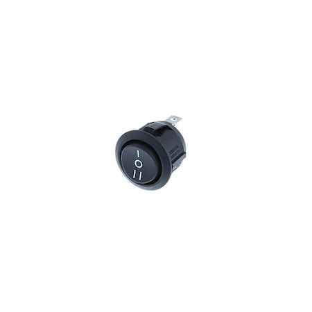 Switch Components Round Rocker, 3P SPDT ON-OFF-ON, w/ print RA1-1F-DC-2-B-5