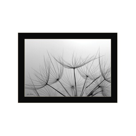 Homeroots Love is a Delicate Flower Black Framed Print Wall Art 530159