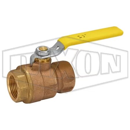 Dixon Ball Valve, 1 in Nominal, FNPT End Style, Bronze Body, Full Port, RPTFE Seat/Stem Packing Softgoods BBV100FP