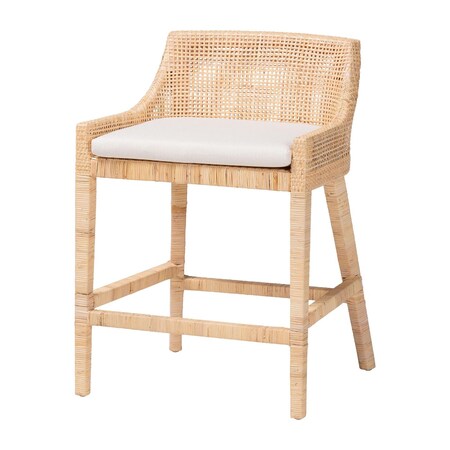 Bali & Pari Beata Natural Rattan Counter Stool 263-14339-ZORO