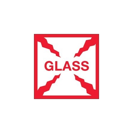 Bubblefast 4 x 4'' - ''Glass'' Labels BFSCL506
