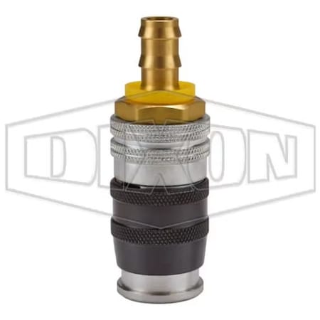 Dixon Parker by  E-Z-mate Industrial Quick Disconnect Coupler, Quick Disconnect Coupler x Push-Lock Hose B DC1045LSE