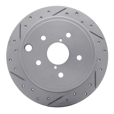 Dynamic Friction Co DFC Geoperformance Rotor - Drilled and Slotted 830-13024L
