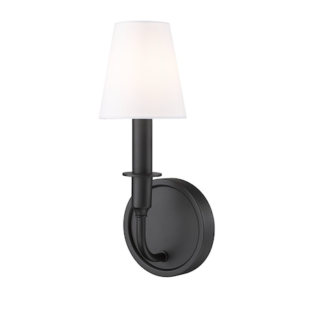 Z-Lite Tova Matte Black 1 Light Wall Sconce 3049-1S-MB
