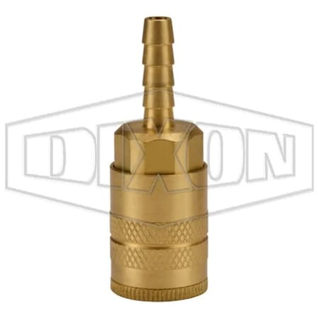Dixon Air Chief Industrial Automotive Quick Connect Coupler, 1/4 in Nominal, Quick Connect Coupler x Hose DC2043