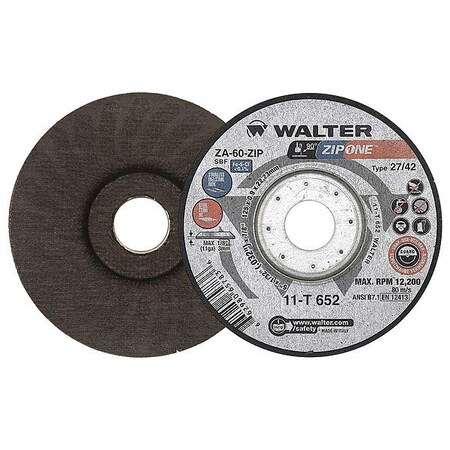 Walter Flap Discs, 4 1/2" dia., PK10 06A457