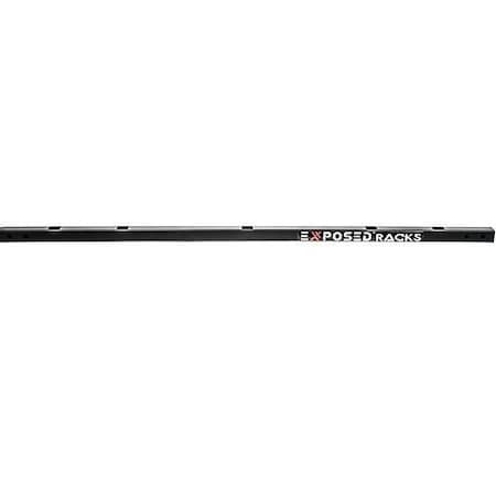 Exposed Rack 48 Length With Offset Holes Textured Black Single 8-00-9752-BK