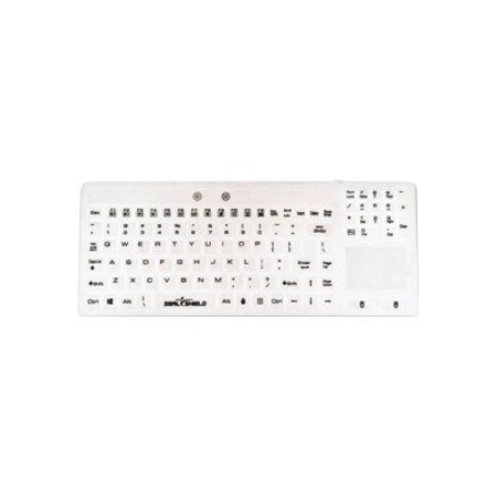 Sealshield SEAL TOUCH GLOW SILICONE WIRED BACKLIT KEYBOARD W/ TOUCH PAD - DISHWASHER SAFE - SW108PG