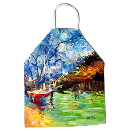Carolines Treasures Boat Starlight Sailboats Apron JMK1292APRON