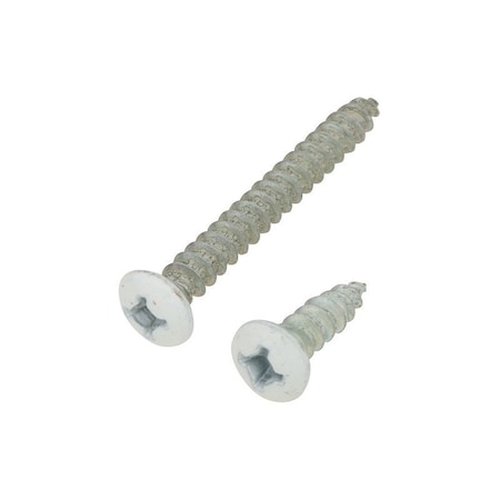National Hardware V211S Bracket Screw, Steel, White N218-990