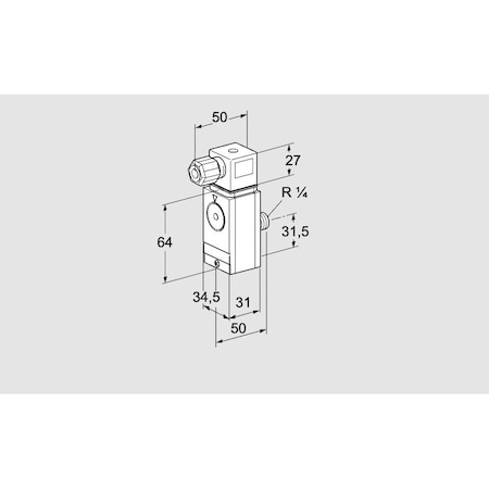 Honeywell Kromschroder Gas Pressure Switch - DG 40VC8D, 3–500 mbar, Silicone-Free KS84448872