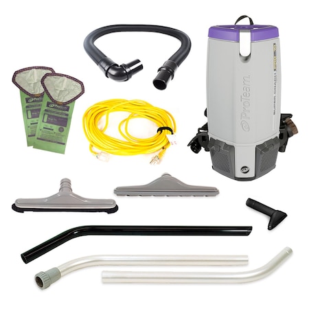 Proteam Super Coach Pro 10, 10 qt. Backpack Vacuum w/ Remediation Tool Kit 107468