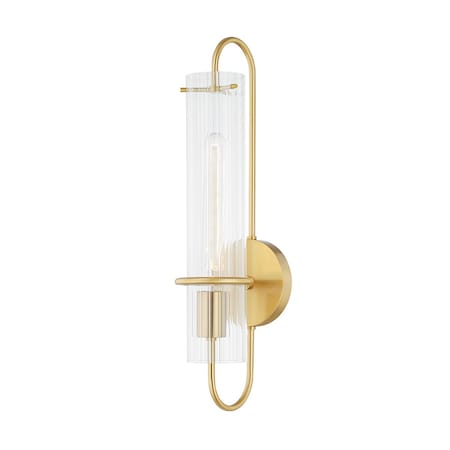 Mitzi Beck 1 Light Wall Sconce 21.75 In. Aged Brass H640101-AGB
