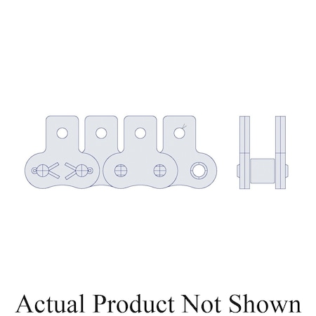 Hkk Chain HKK Riveted Single Pitch Standard w/K-2 Att Every 2nd P on Pin Link, 1P, 5/8 Dia x 5/8 W RC080RSK1EV
