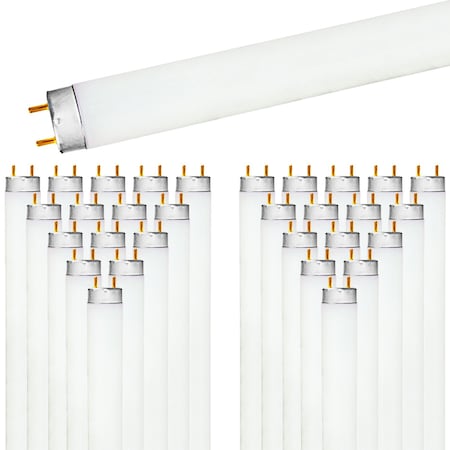 Luxrite 30-Pack F32T8/841 32W 48 Inch T8 Fluorescent Tube Light Bulb, 4100K Cool White, 2800, 30PK LR20732
