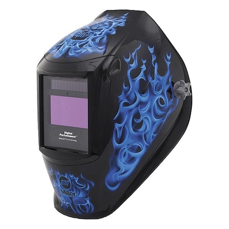 Miller Electric Welding Helmet, Black/Blue 296753
