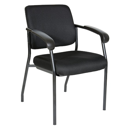 Office Star Products 837 Series Padded Visitor's Chair, Black 83710B-231