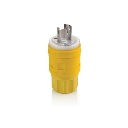 Leviton Industrial Grade Wetguard Plug 20 Amp, 250 Volt 26W07